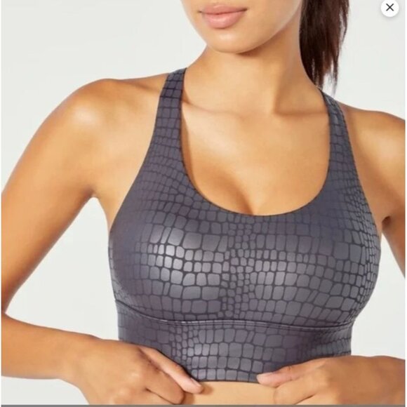 Marika Gray Snake Print Sports Bra NWT Large - Picture 1 of 6